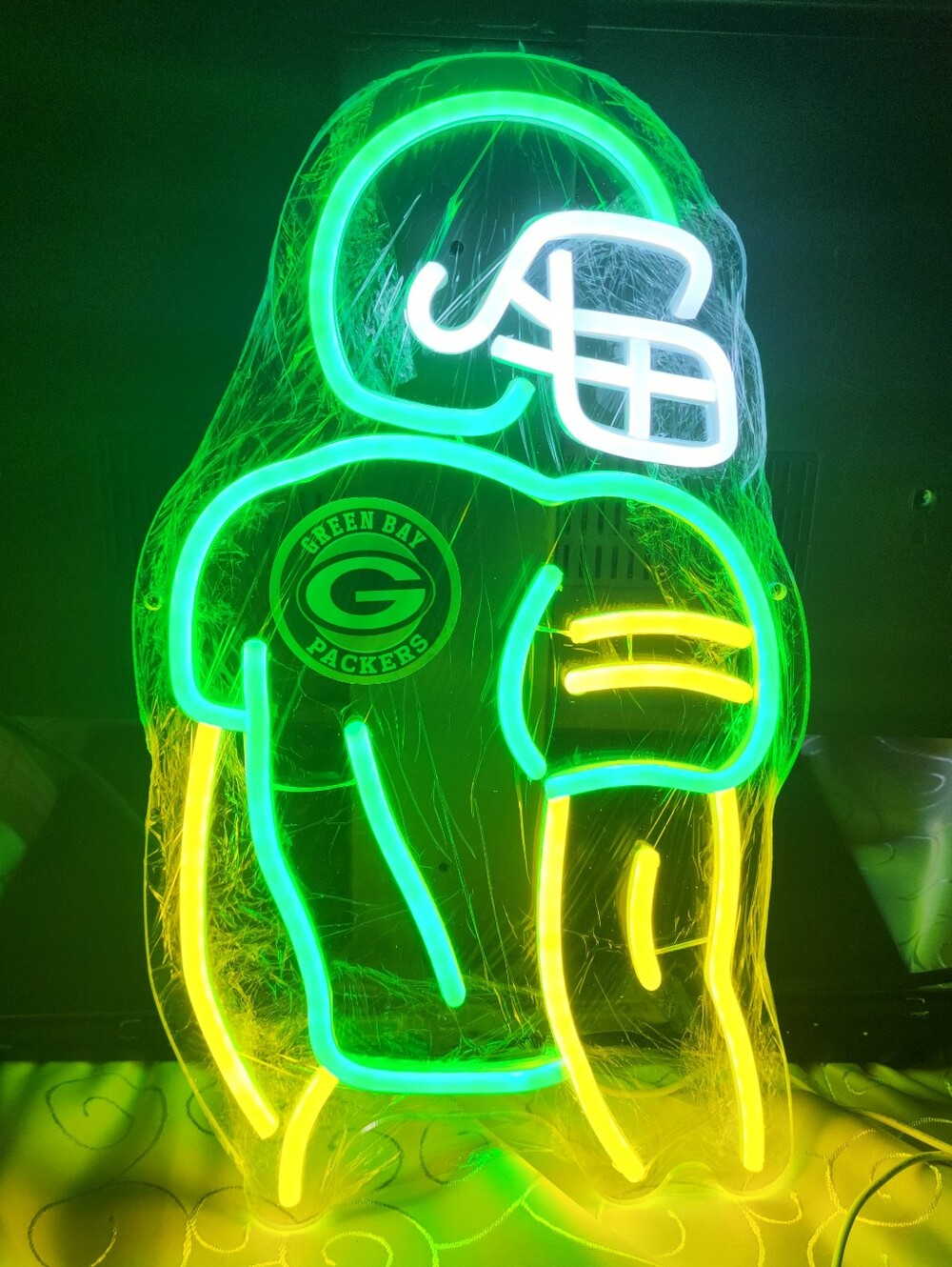 Green Bay Packers Neon/LED Light Sign, comes with chain, USB Powered BRAND NEW
